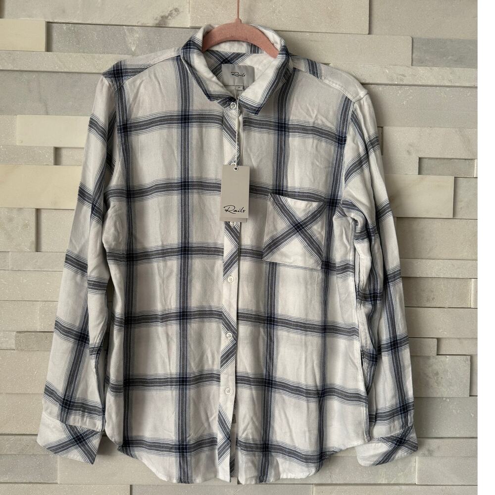 Rails Revolve Nwt Hunter Plaid Button Up Top Shir… - image 2